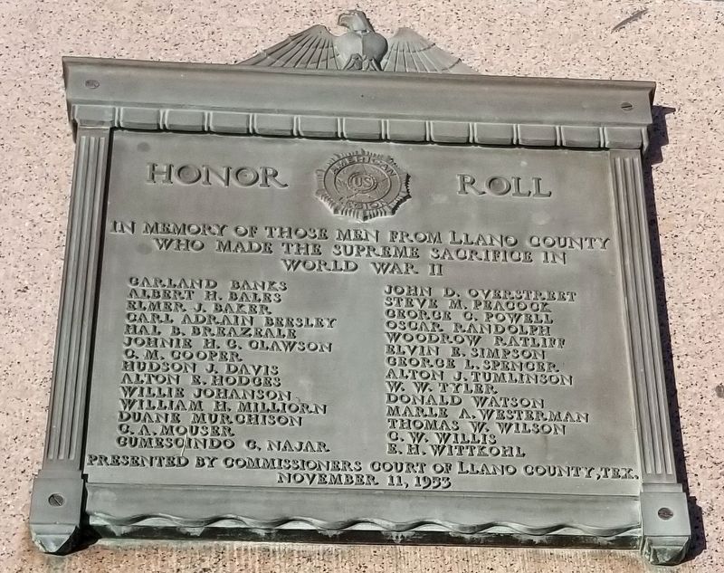 Honor Roll Marker image. Click for full size.