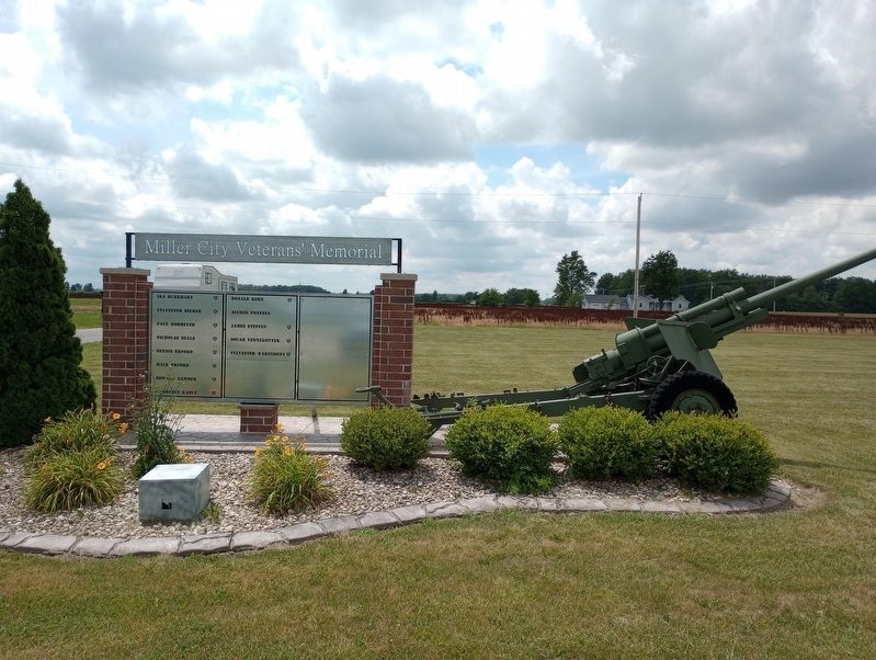 Miller City Veterans' Memorial image. Click for full size.