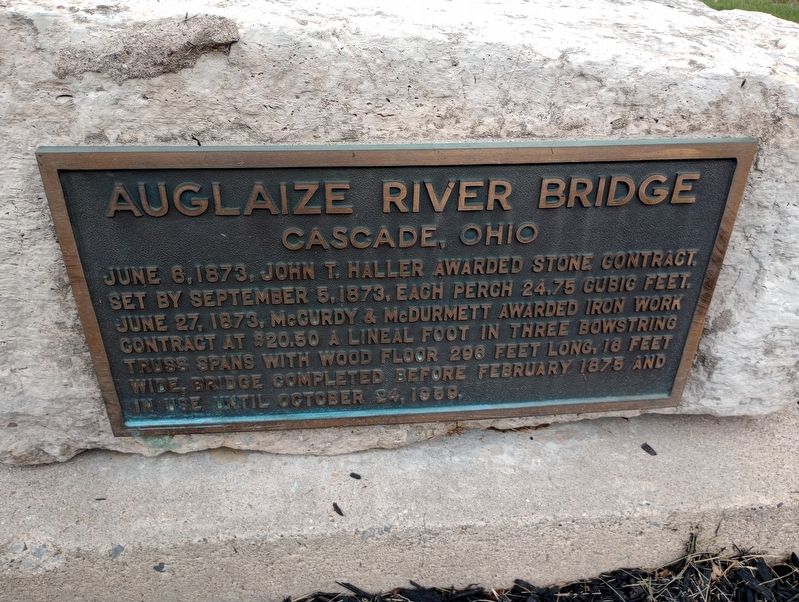 Auglaize River Bridge Marker image. Click for full size.