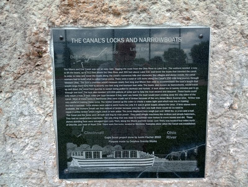 The Canal's Locks And Narrowboats Marker image. Click for full size.