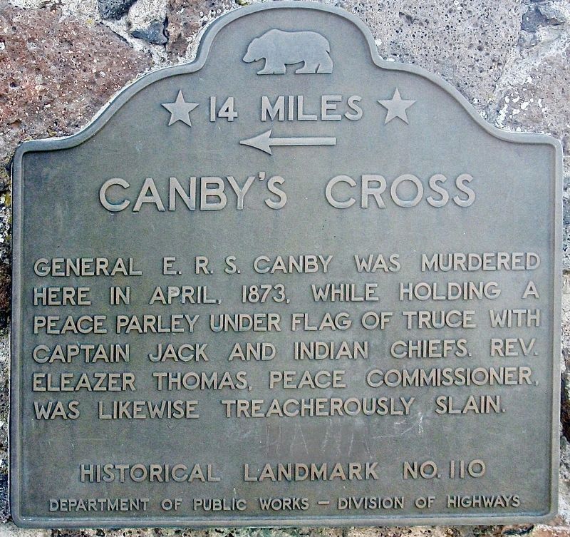 Canby�s Cross Marker image. Click for full size.