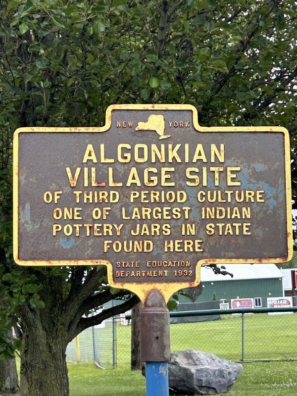 Algonkian Village Site Marker image. Click for full size.