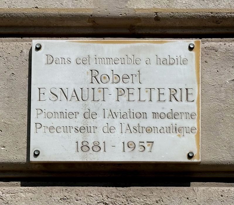 Robert Esnault-Pelterie Marker image. Click for full size.