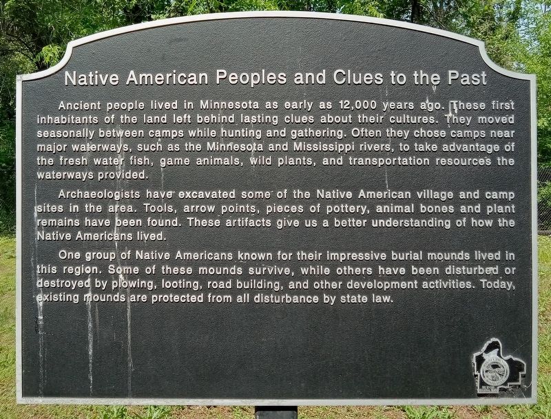 Native American Peoples and Clues to the Past Marker image. Click for full size.