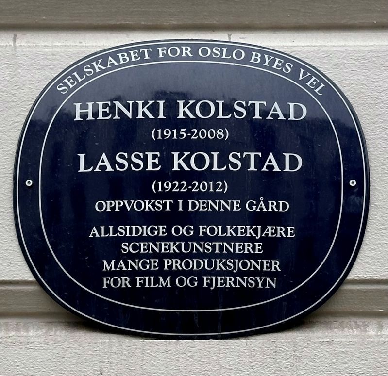 Henki Lokstad (1915-2008) and Lasse Lokstad (1922-2012) Marker image. Click for full size.