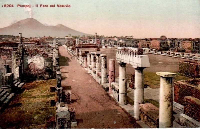 Il Foro col Vesuvio image. Click for full size.