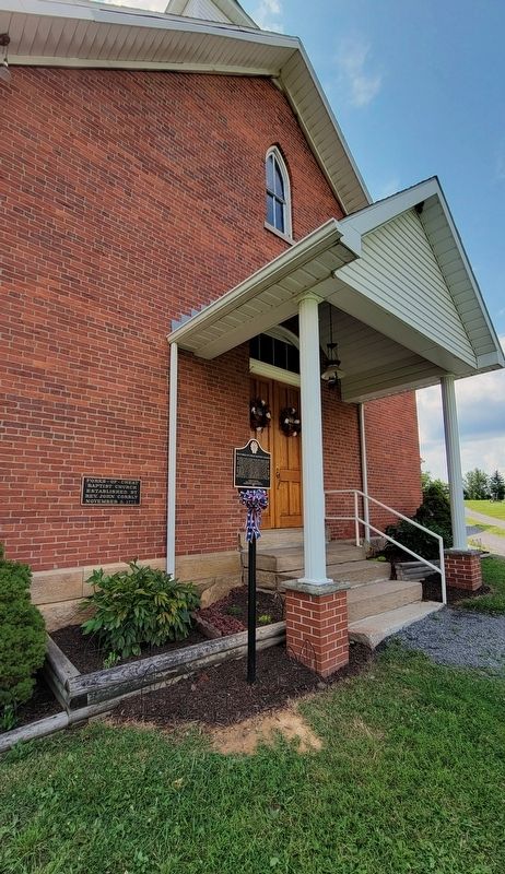 The Forks of Cheat Baptist Church Marker image. Click for full size.