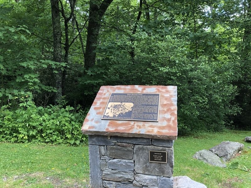 Glen Burney Falls Marker. Click for full size. Glen Burney Falls Marker image. Click for full size.