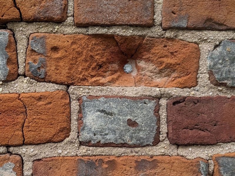 Bullet lodged in the side of the house.. Click for full size. Bullet lodged in the side of the house. image. Click for full size.