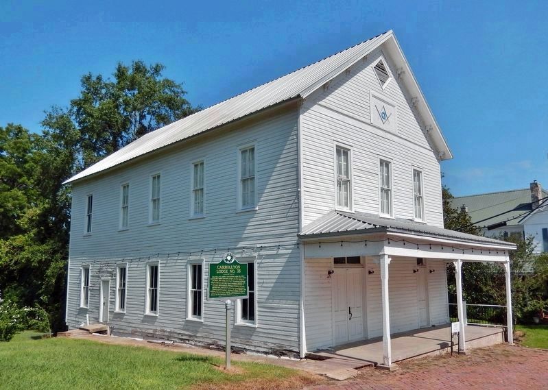 Carrollton Lodge No. 36 Marker. Click for full size. Carrollton Lodge No. 36 Marker image. Click for full size.