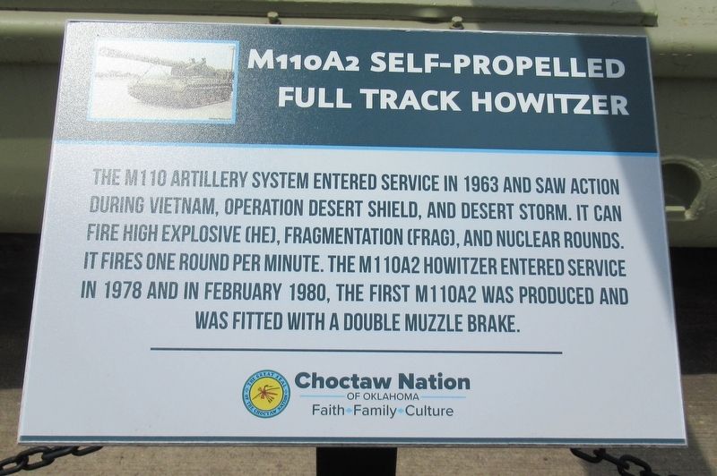 M110A2 Self-Propelled Full Track Howitzer Marker image. Click for full size.