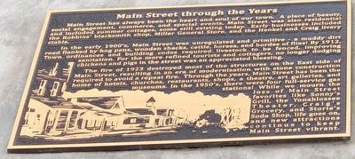 Main Street Through the Years Marker image. Click for full size.