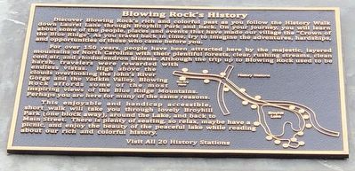 Blowing Rock's History Marker. Click for full size. Blowing Rock's History Marker image. Click for full size.