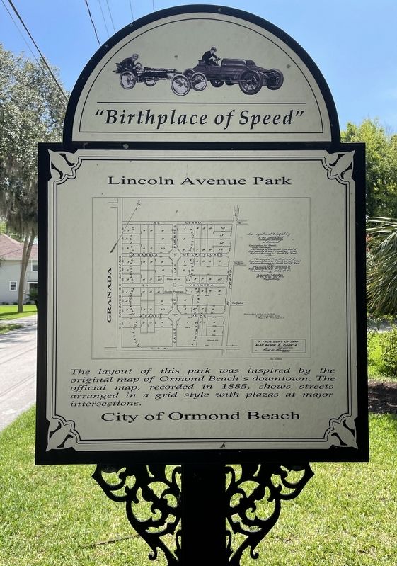 Lincoln Avenue Park Marker. Click for full size. Lincoln Avenue Park Marker image. Click for full size.