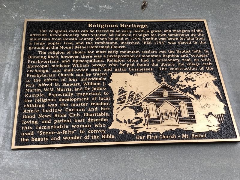 Religious Heritage Marker image. Click for full size.