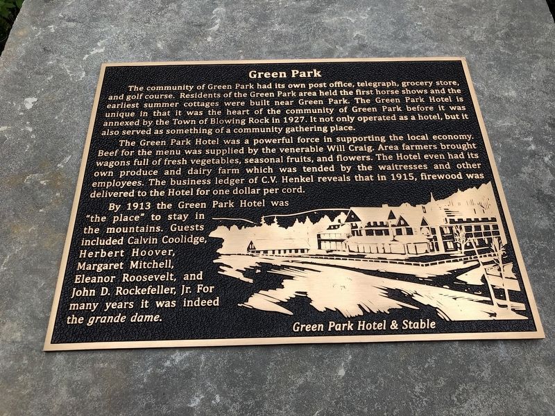 Green Park Marker image. Click for full size.