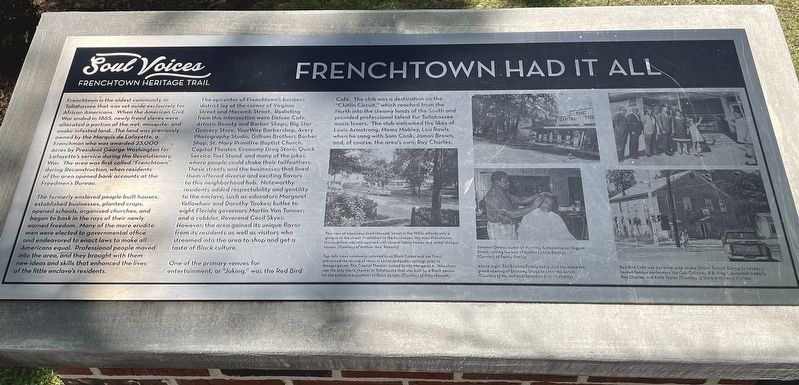 Frenchtown Had It All Marker image. Click for full size.