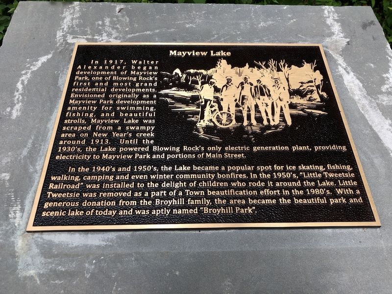Mayview Lake Marker image. Click for full size.
