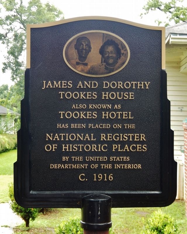 James and Dorothy Tookes House Marker image. Click for full size.
