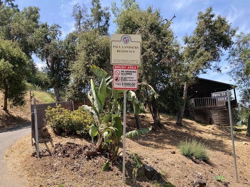 Paul Landacre Residence and Marker image. Click for full size.