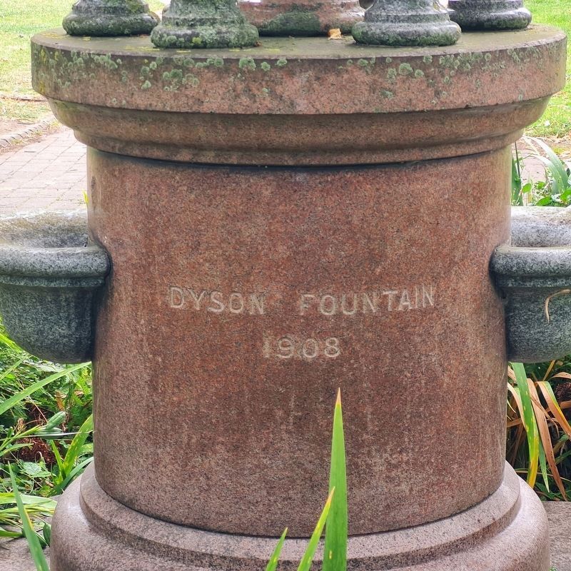 Dyson Memorial Fountain Side One. Click for full size. Dyson Memorial Fountain Side One image. Click for full size.