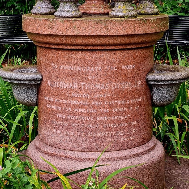 Dyson Memorial Fountain Side Two. Click for full size. Dyson Memorial Fountain Side Two image. Click for full size.