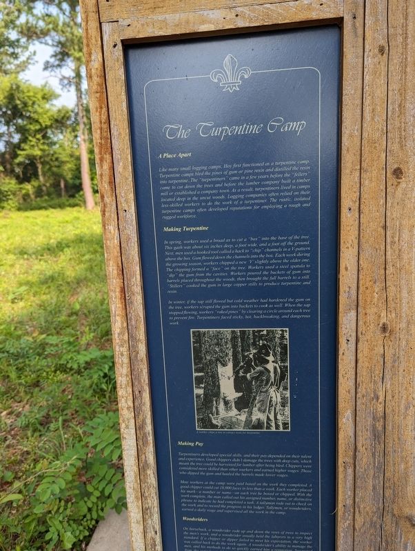 Life in a Logging Camp Marker image. Click for full size.