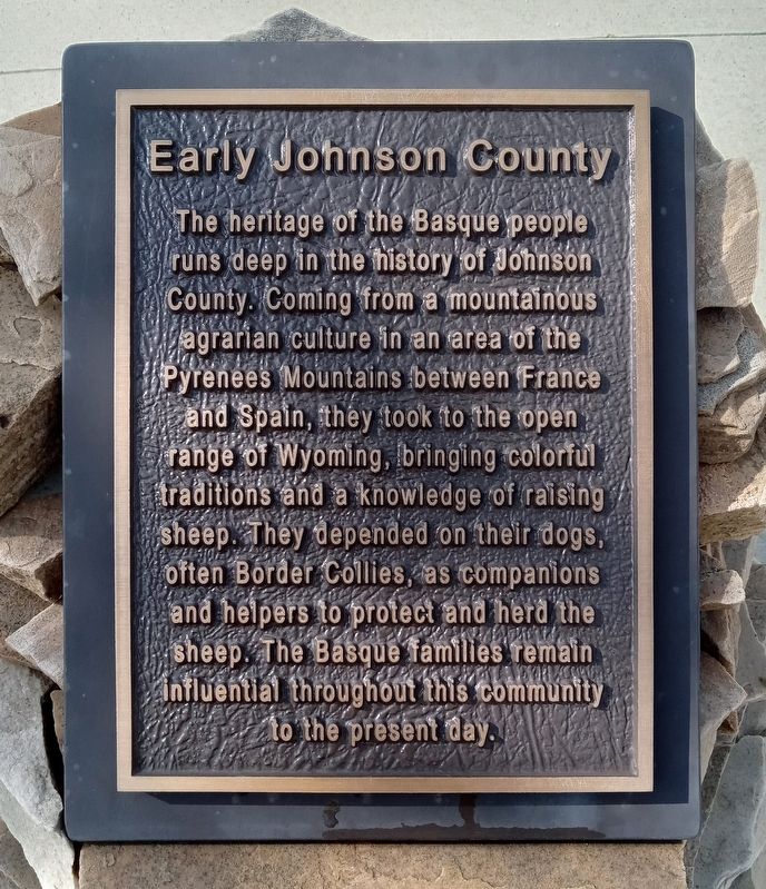 Early Johnson County Marker image. Click for full size.