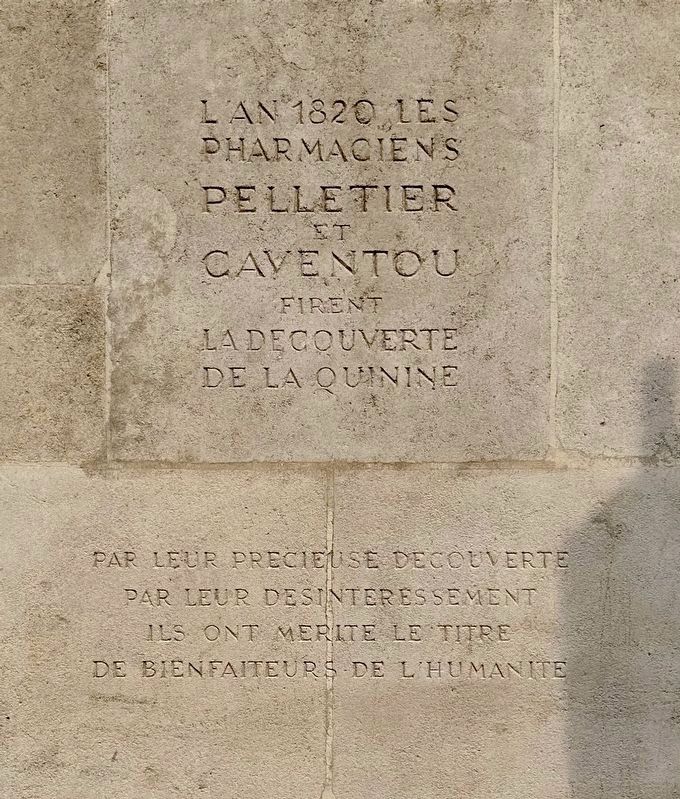 Le Decouverte de la Quinine / The Discovery of Quinine Marker. Click for full size. Le Decouverte de la Quinine / The Discovery of Quinine Marker image. Click for full size.