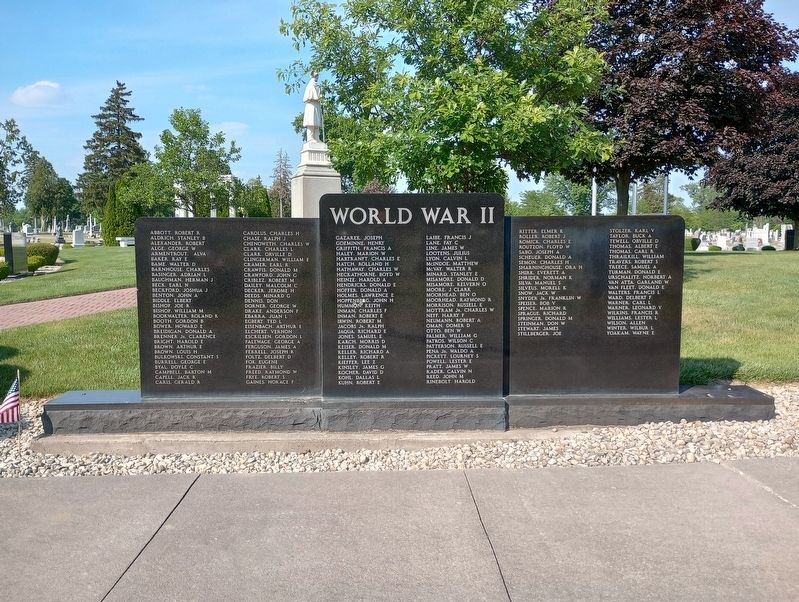 Hancock County World War II Memorial Marker image. Click for full size.
