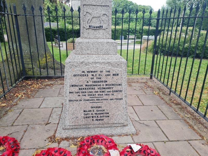 Berkshire Yeomanry War Memorial. Click for full size. Berkshire Yeomanry War Memorial image. Click for full size.