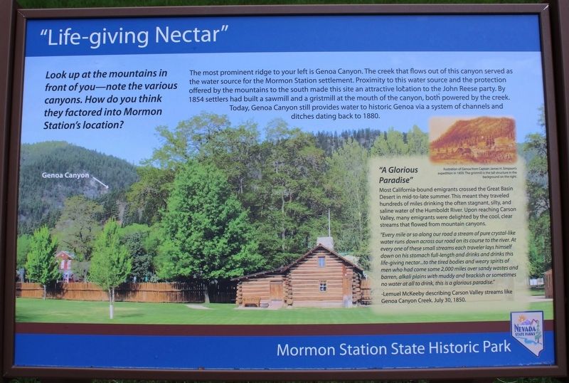 Life-giving Nectar Marker. Click for full size. Life-giving Nectar Marker image. Click for full size.
