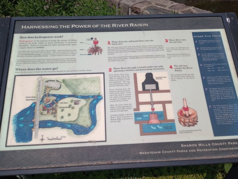 Harnessing The Power Of The River Raisin Marker, Side One image. Click for full size.