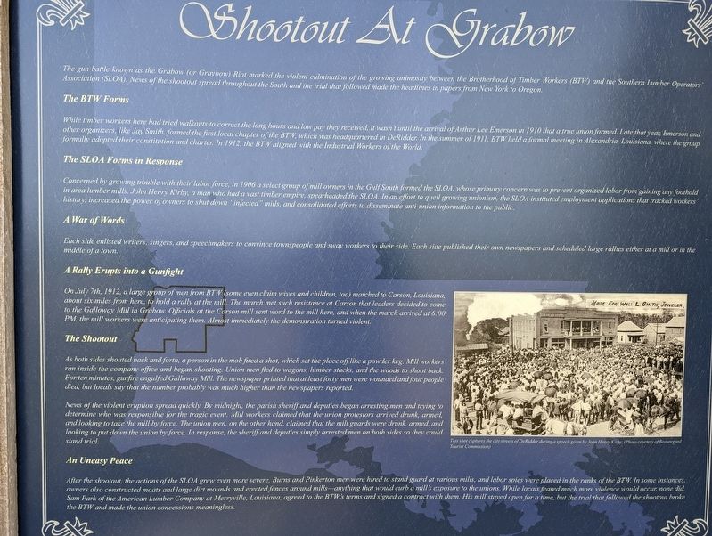 Shootout At Grabow Marker. Click for full size. Shootout At Grabow Marker image. Click for full size.