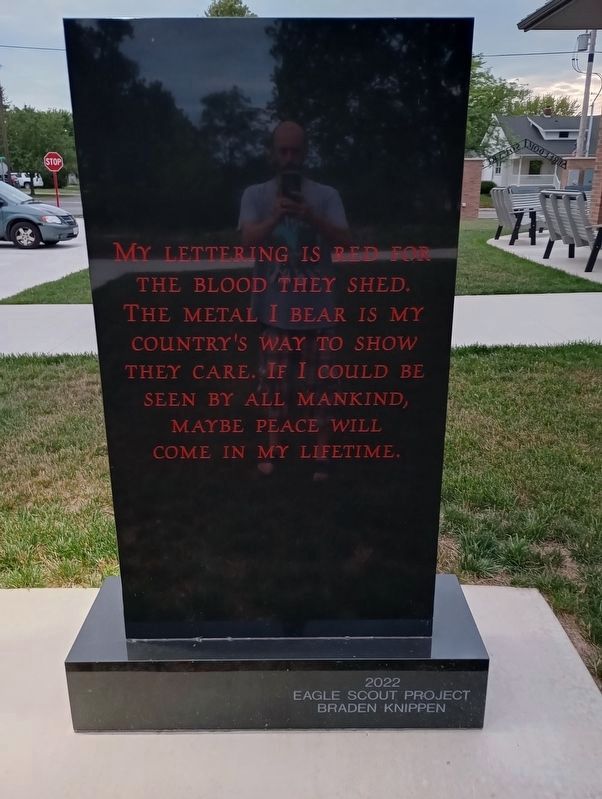 Combat Wounded Veterans Marker, Side Two image. Click for full size.