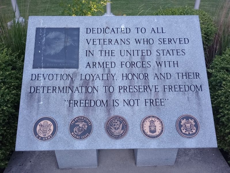 Dedicated To All Veterans Marker image. Click for full size.