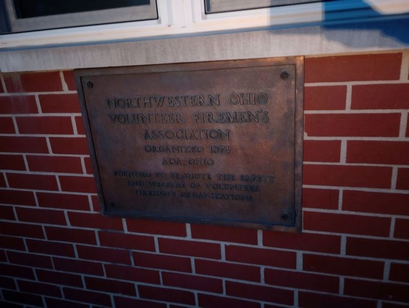 Northwestern Ohio Volunteer Firemen's Association Marker image. Click for full size.