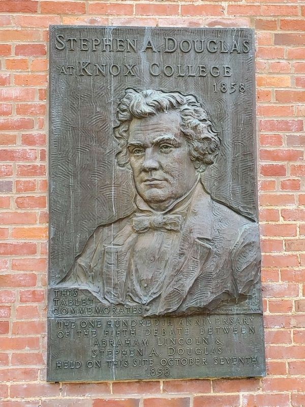 Stephen A. Douglas at Knox College Marker image. Click for full size.