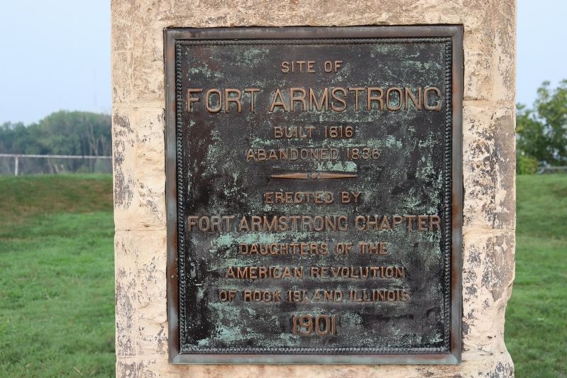 Site of Fort Armstrong Marker image. Click for full size.