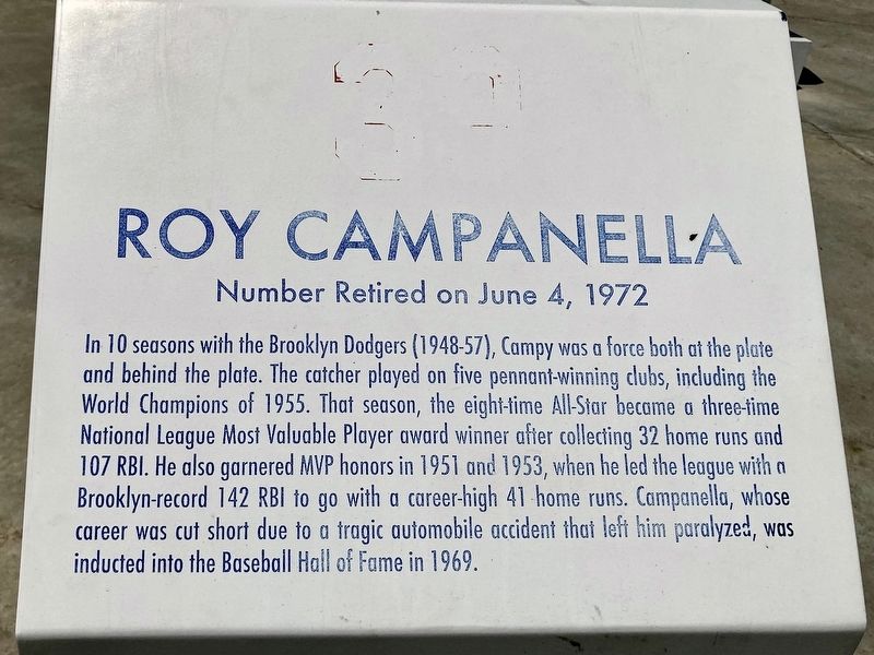 Roy Campanella Marker image. Click for full size.