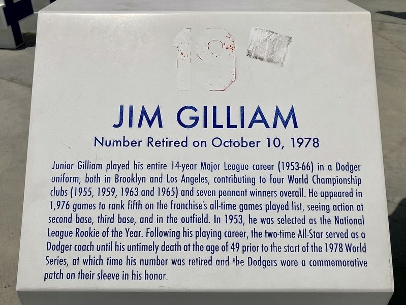 Jim Gilliam Marker image. Click for full size.