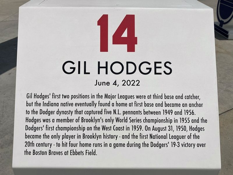 Gil Hodges Marker image. Click for full size.