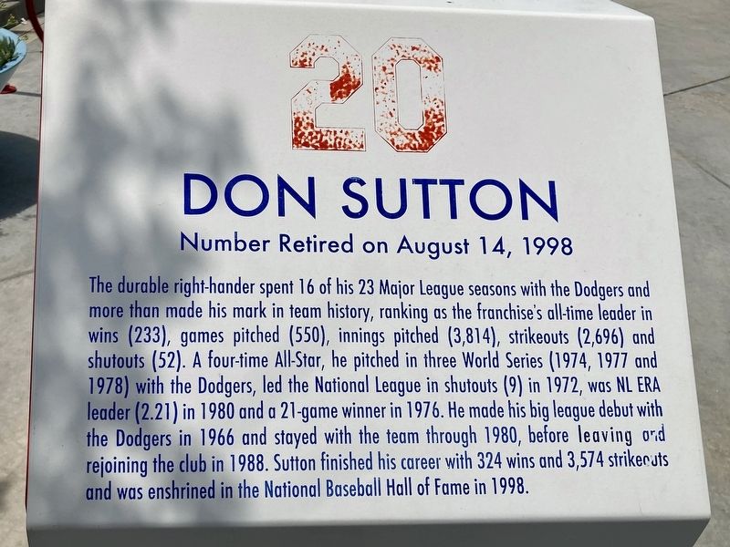 Don Sutton Marker image. Click for full size.