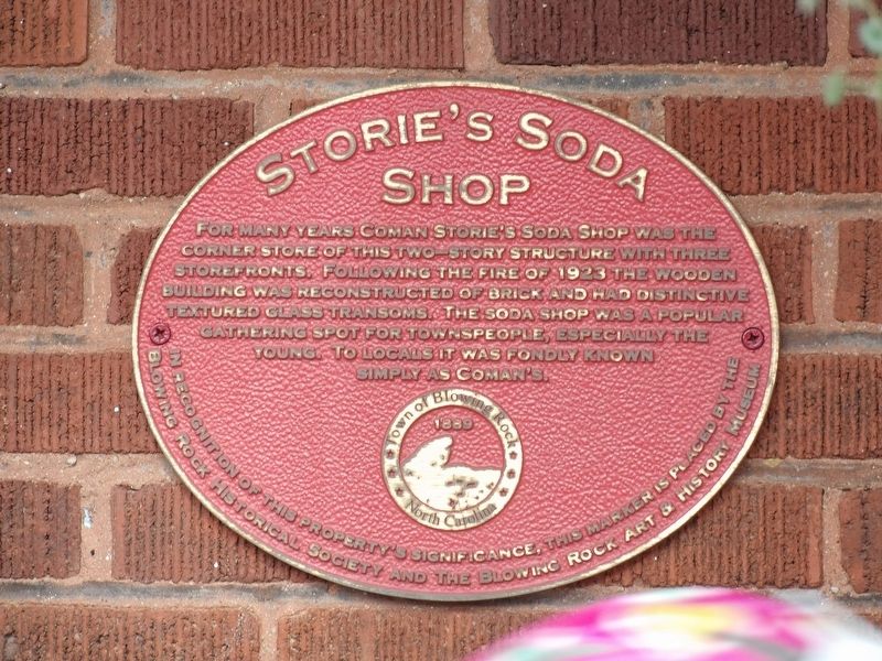 Storie's Soda Shop Marker image. Click for full size.