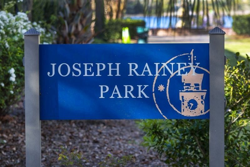 Joseph Hayne Rainey Park Sign image. Click for full size.
