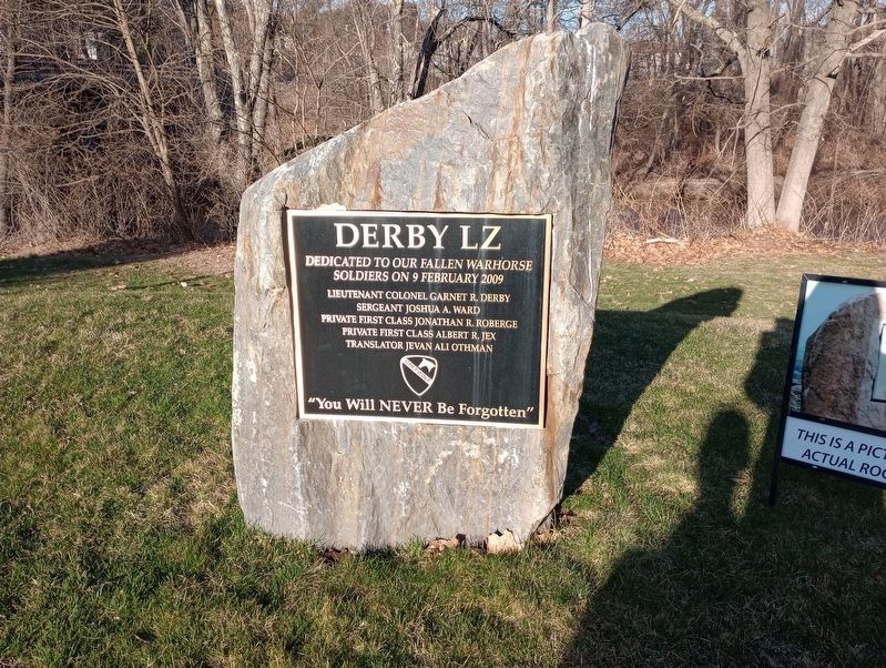 Derby LZ Marker. Click for full size. Derby LZ Marker image. Click for full size.