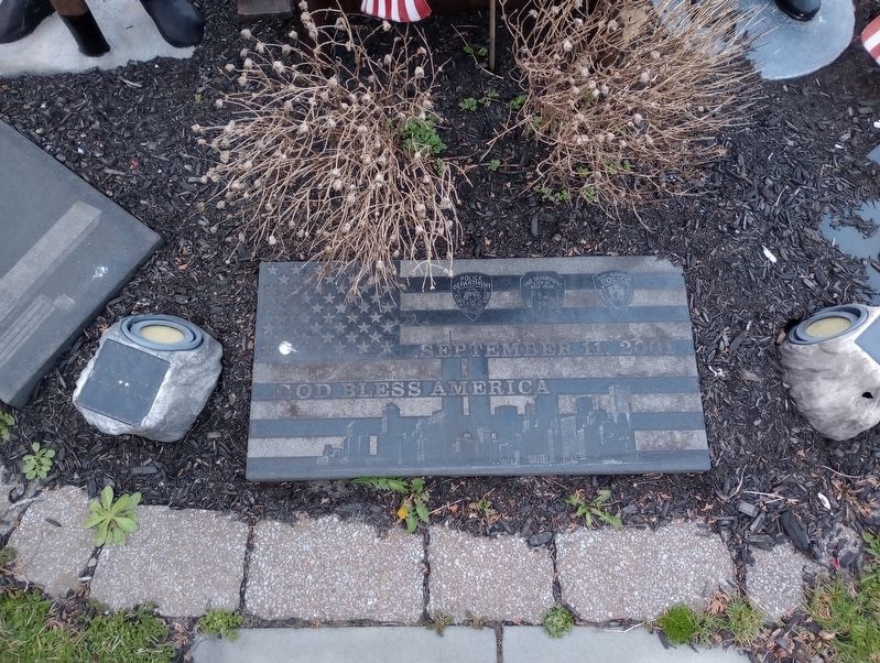 North Plymouth 9-11 Memorial Marker. Click for full size. North Plymouth 9-11 Memorial Marker image. Click for full size.
