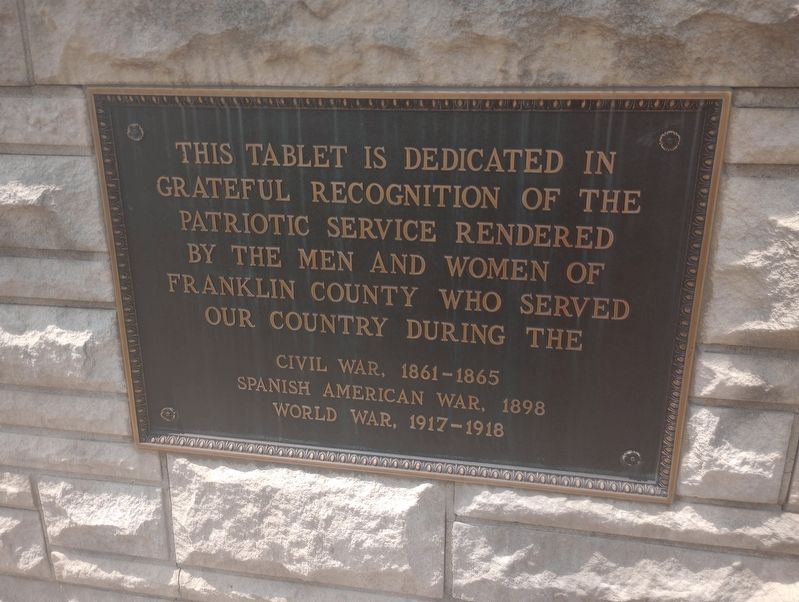 Franklin County Veterans Memorial image. Click for full size.