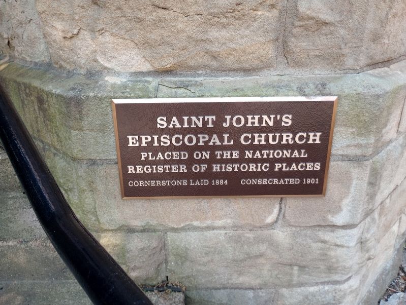 Saint John's Episcopal Church Marker. Click for full size. Saint John's Episcopal Church Marker image. Click for full size.