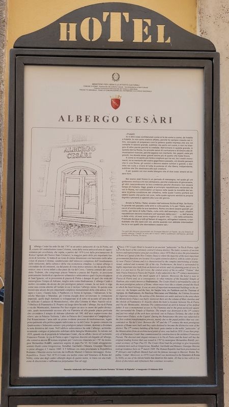 Albergo Cesari Marker image. Click for full size.